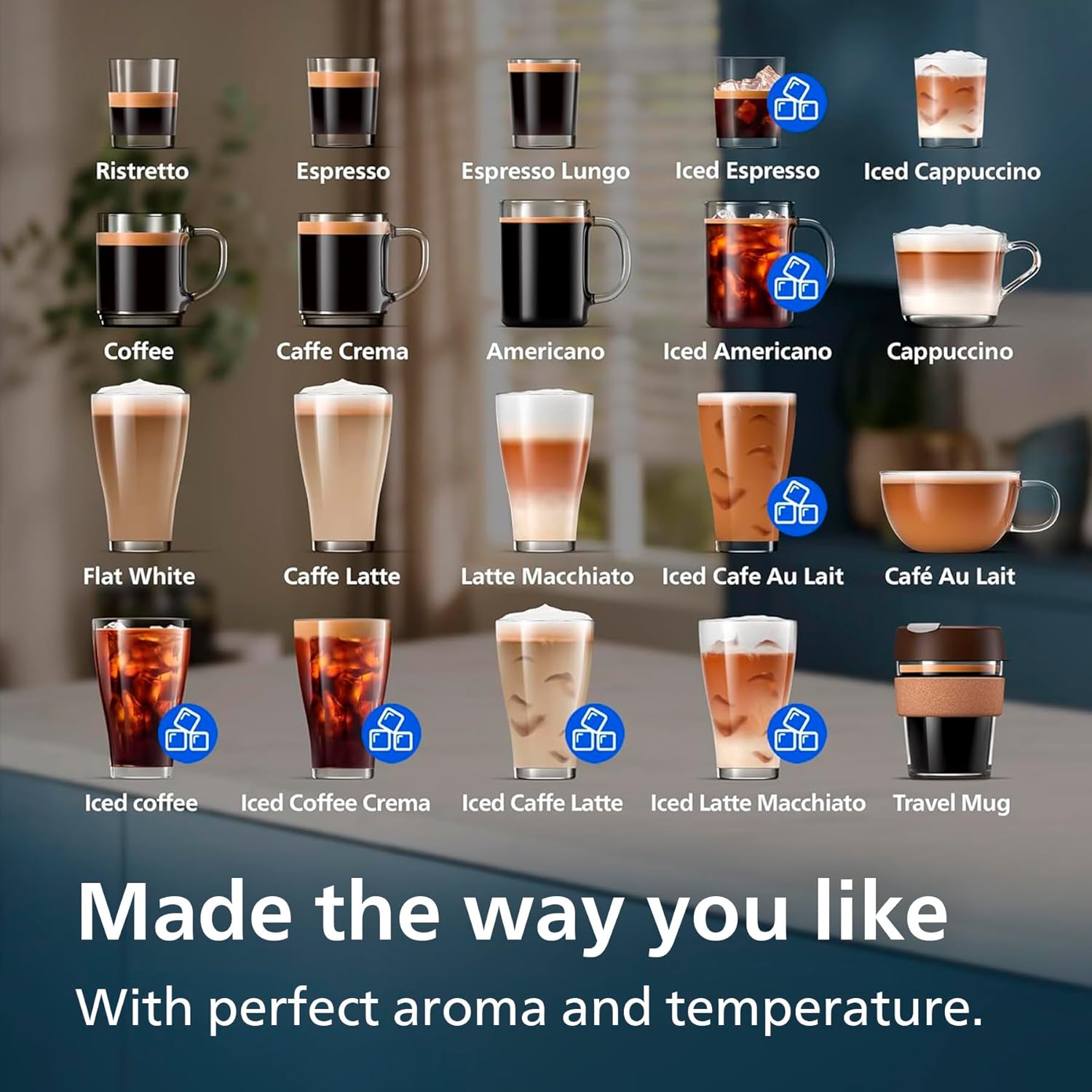 Philips 5500 Series Bean to Cup Coffee Machine – 20 Hot & Iced Drinks, LatteGo Milk Frother, Fastest to Clean, 40% Quieter, Ceramic Grinder, Fully Automatic Espresso & Cappuccino Maker – EP5546/70